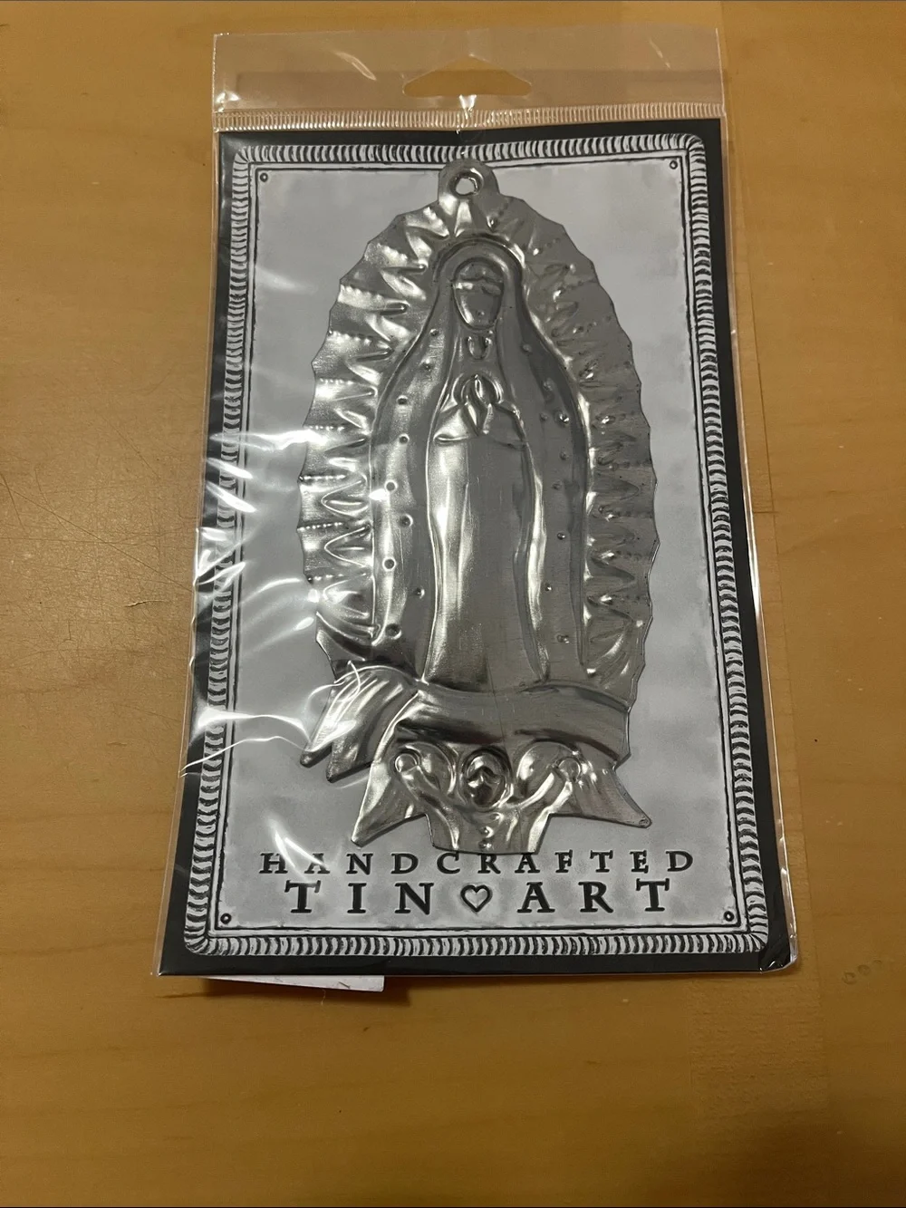 Handcrafted Tin Art Our Lady of Guadalupe